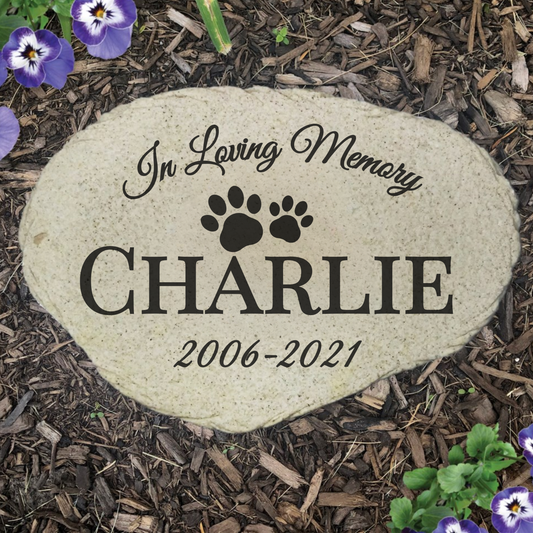 Custom Pet Memorial Garden Stone