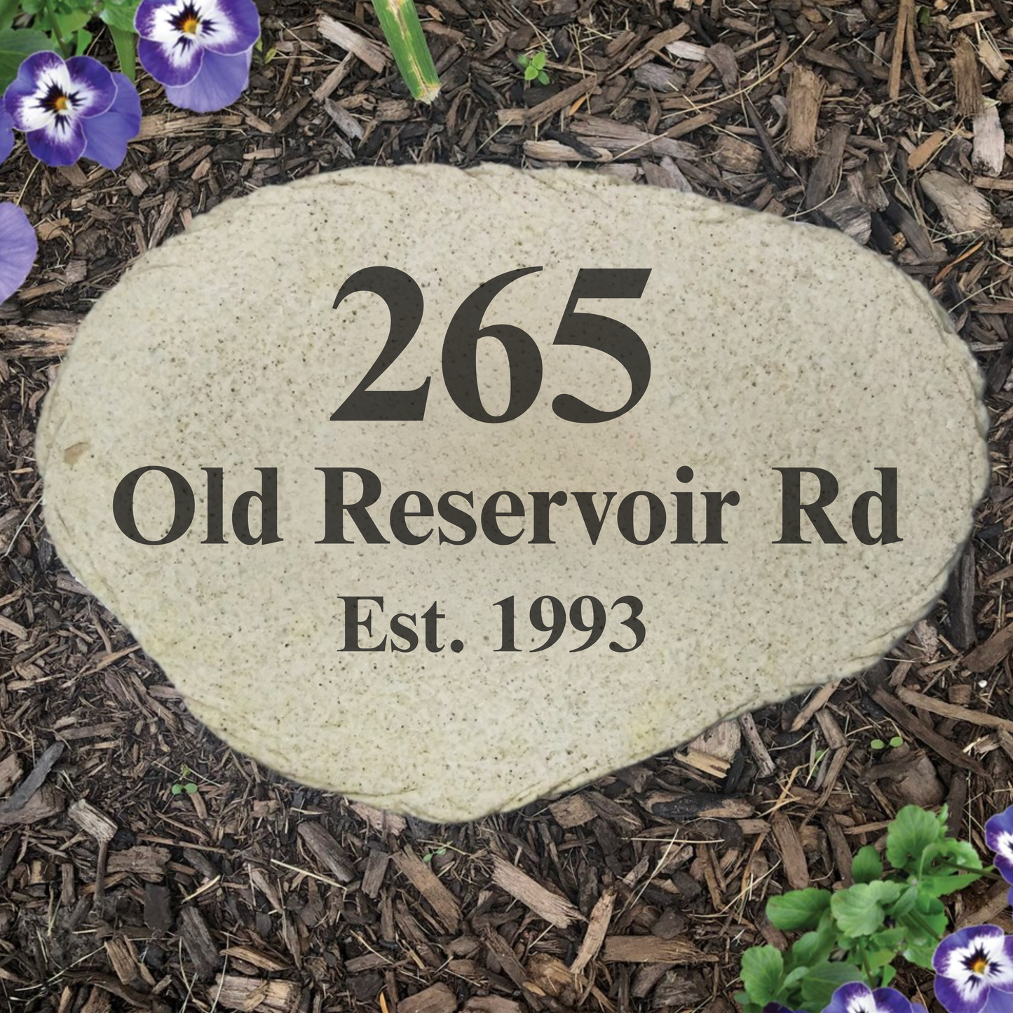 Custom Address Stone