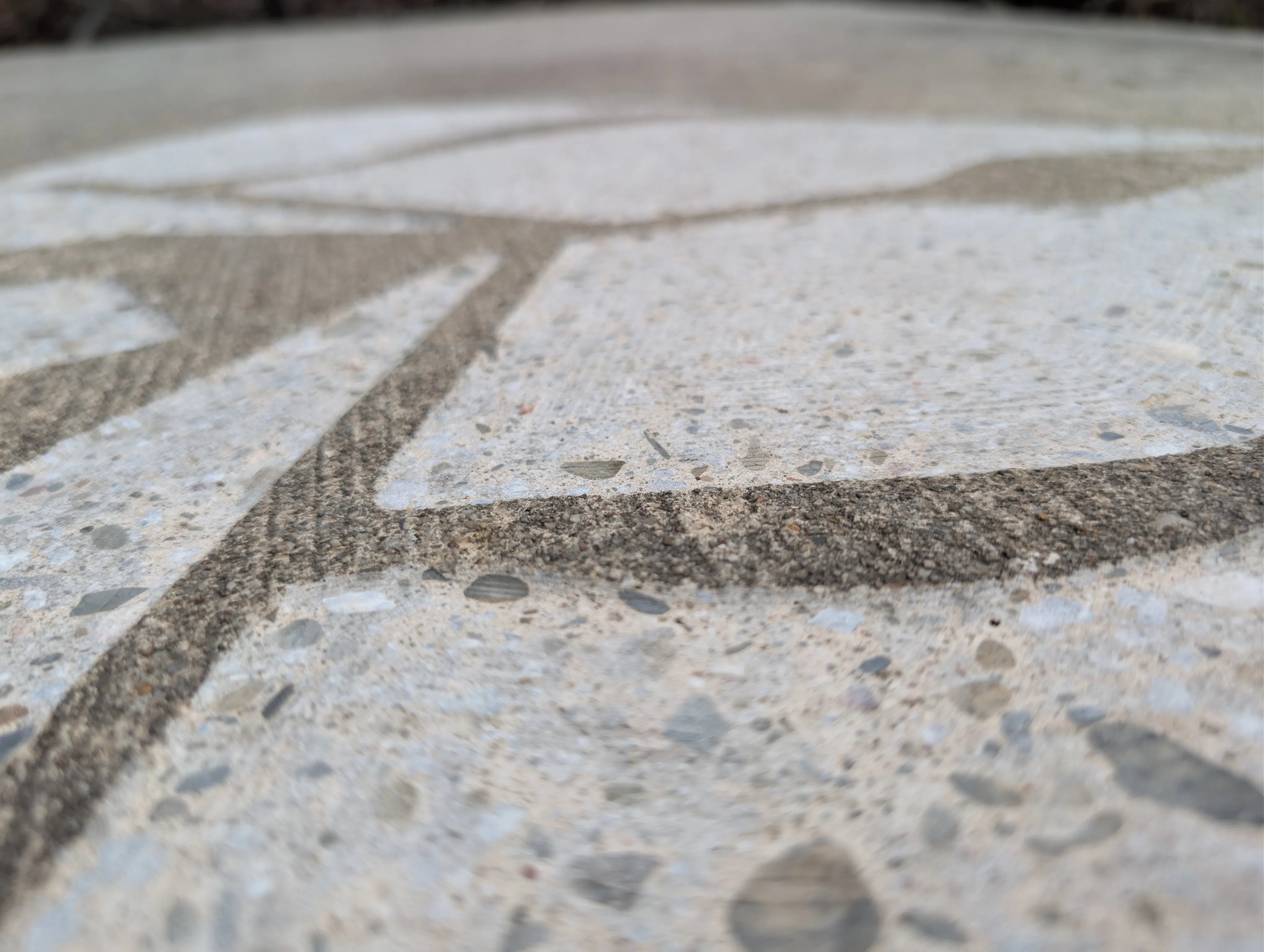 Decorative concrete walkway engraving — BG Impressions