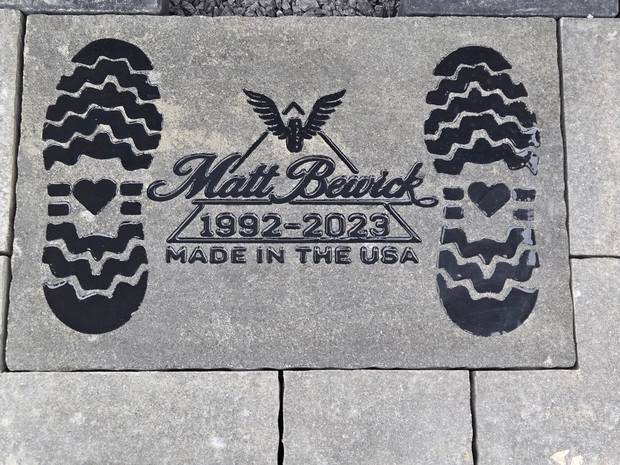 Custom memorial installation — BG Impressions