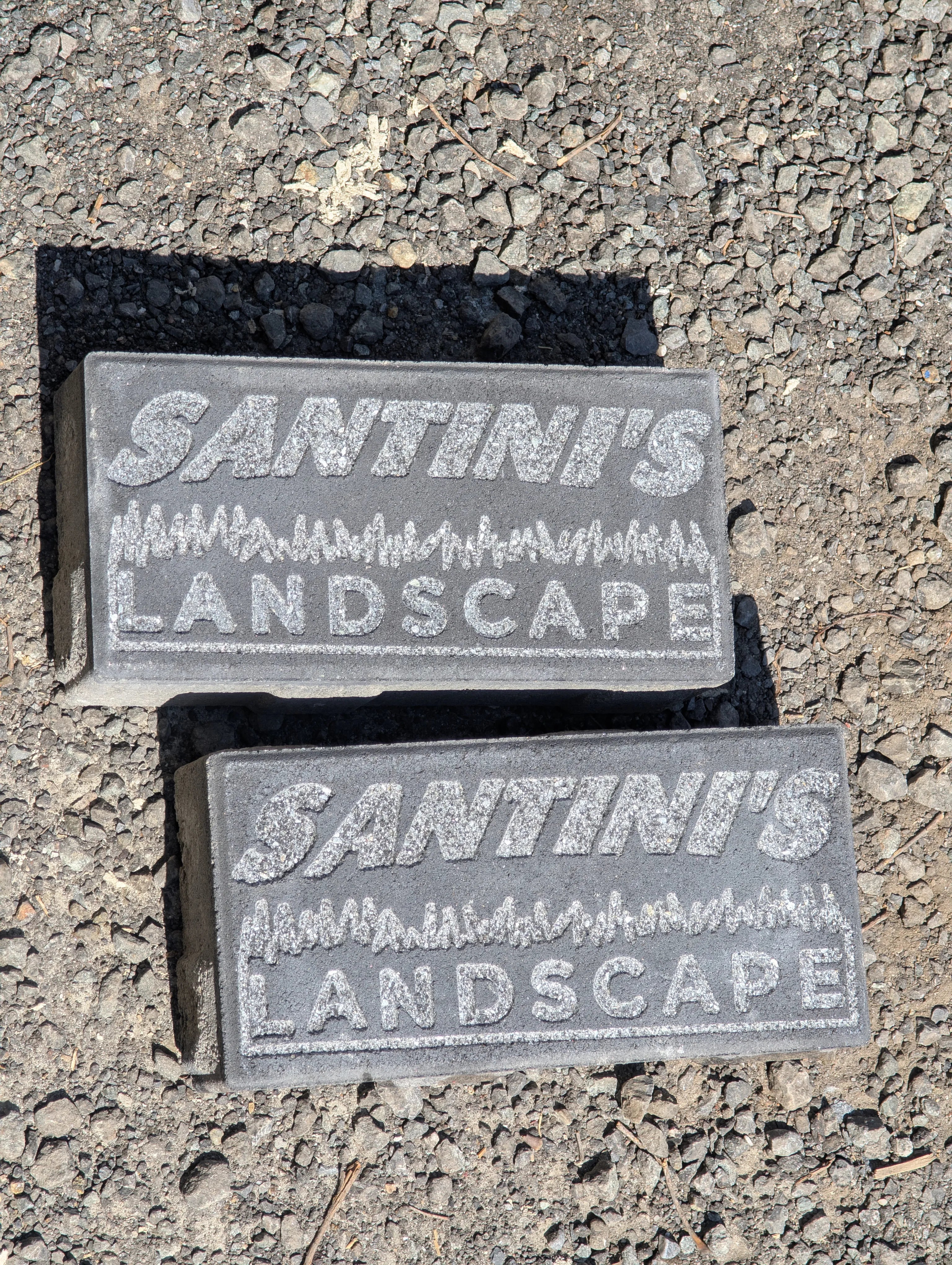 Santini's Landscape concrete markers — BG Impressions
